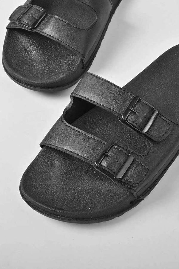Elo ATS Men's Double Panel Premium Slides Black