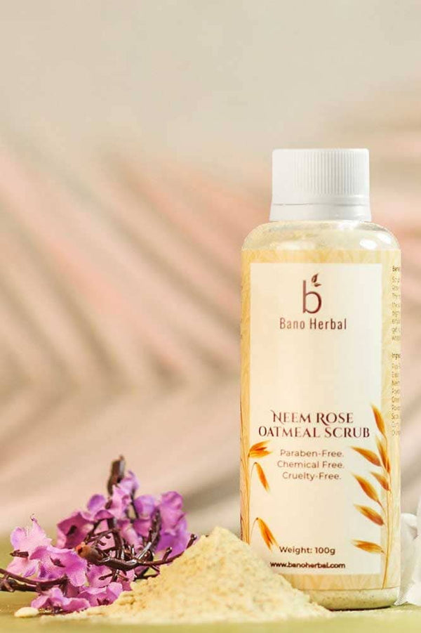 elo Bano Herbal Neem Rose Oatmeal Scrub