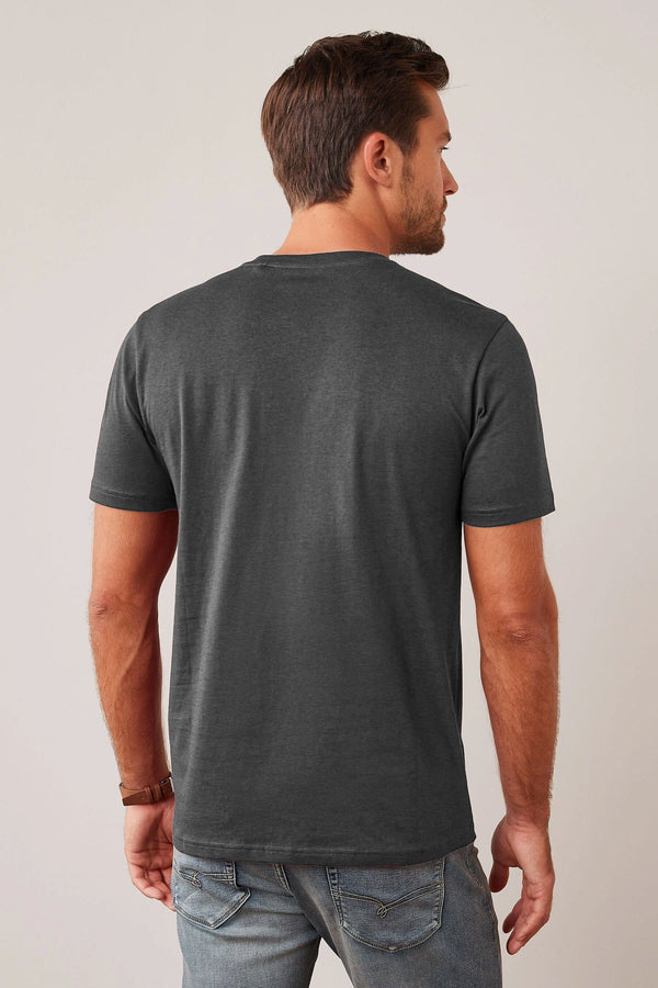 Elo Beverly Hills Men's V Neck Tee Shirt Grey