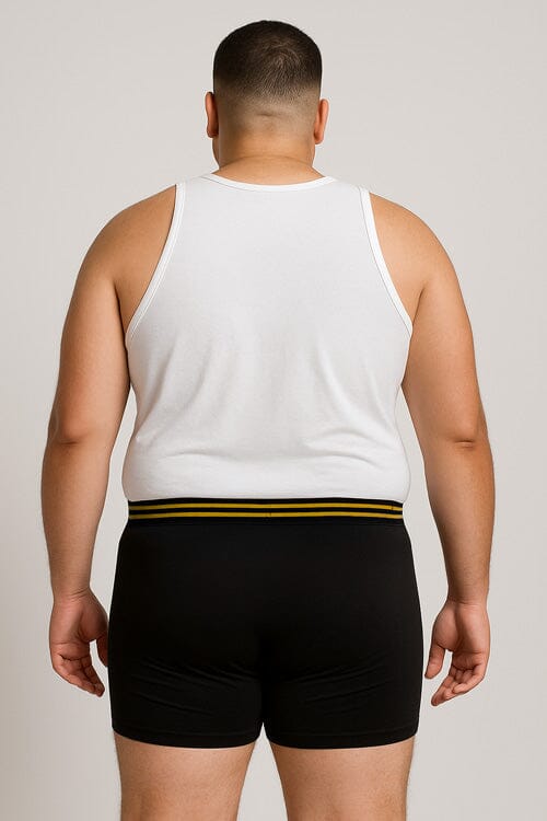 Elo Big Sizes Men's Boxer Shorts Black & Blue