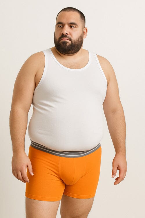 elo Big Sizes Men's Cairo Boxer Shorts Orange