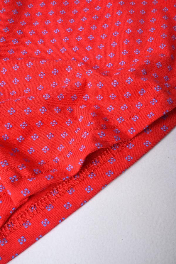 Elo Big Sizes Men's Printed Boxer Shorts Red & Navy