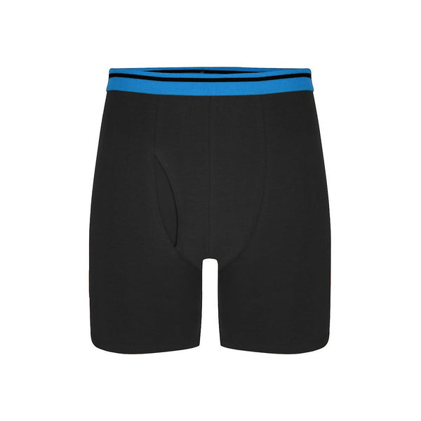 elo Big Sizes Men's Tipped Boxer Shorts Black & Blue