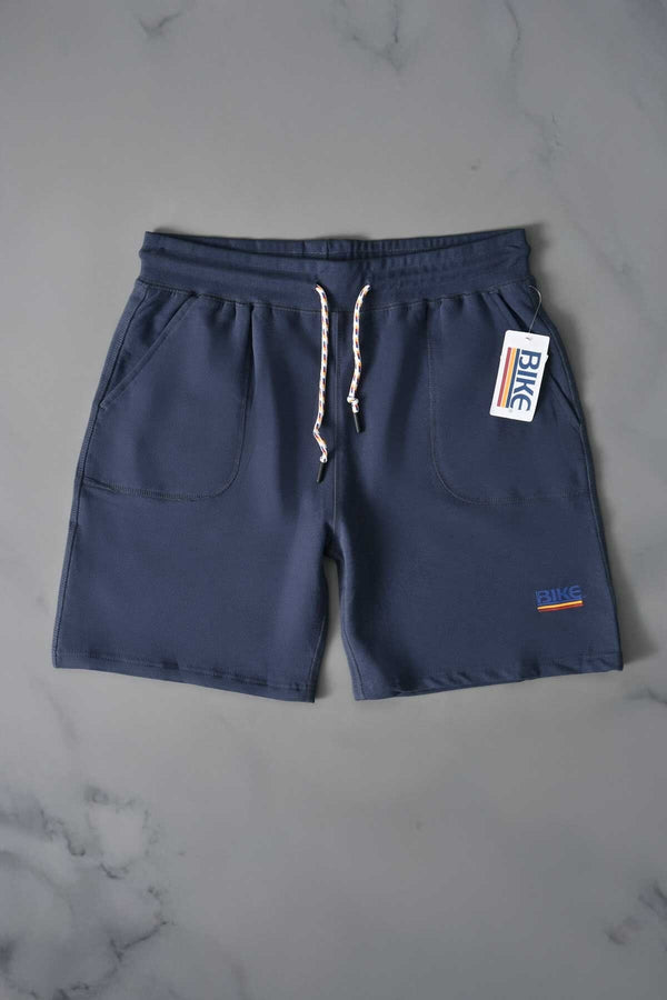 elo Bike Men's Printed Fleece Shorts Navy