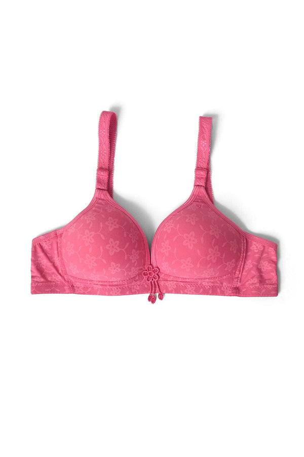 elo Binmei Women's Foam Padded Bra Hot Pink