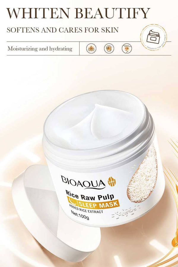 Elo Bioaqua Rice Raw Pulp Brighten Sleeping Mask