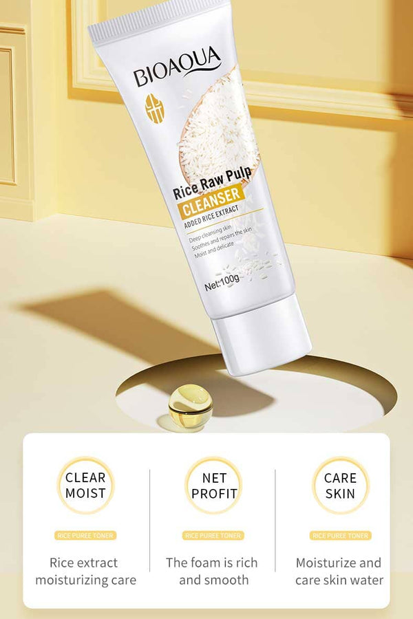 Elo Bioaqua Rice Raw Pulp Cleanser - 100g