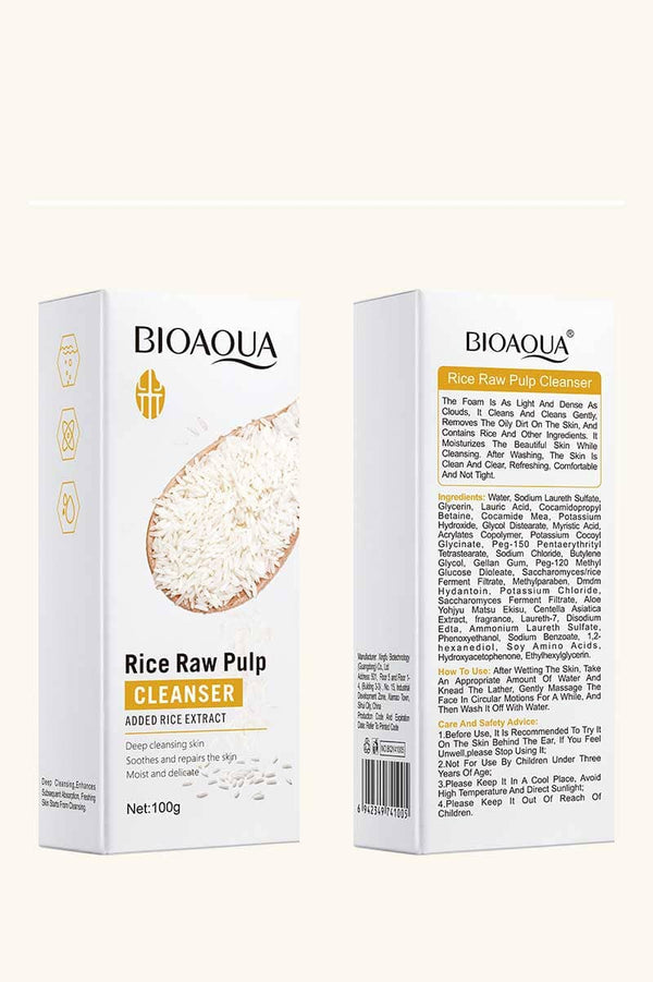 Elo Bioaqua Rice Raw Pulp Cleanser - 100g