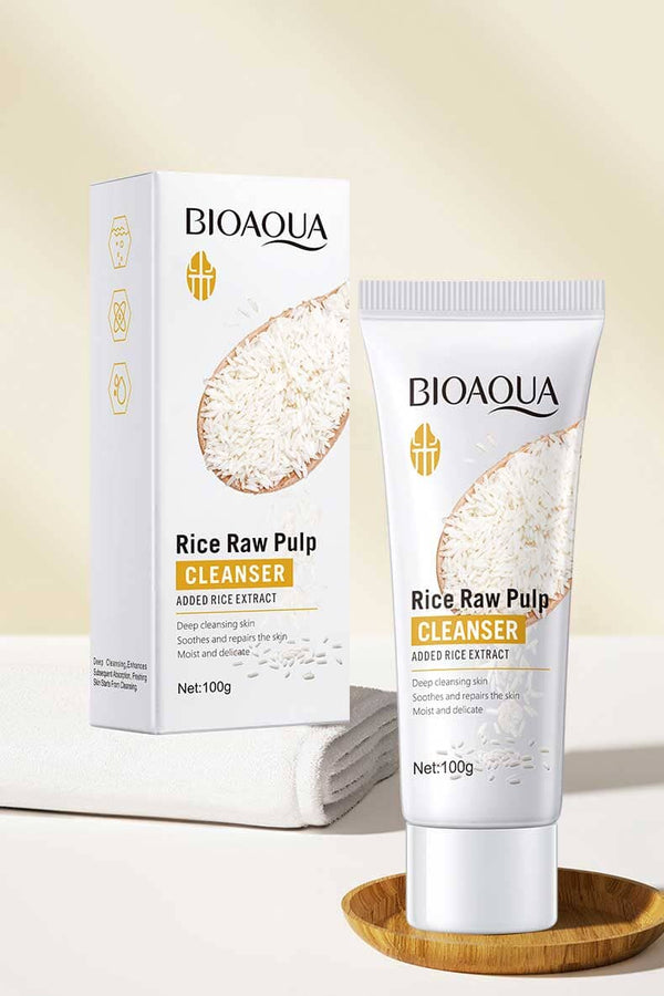 elo Bioaqua Rice Raw Pulp Cleanser - 100g