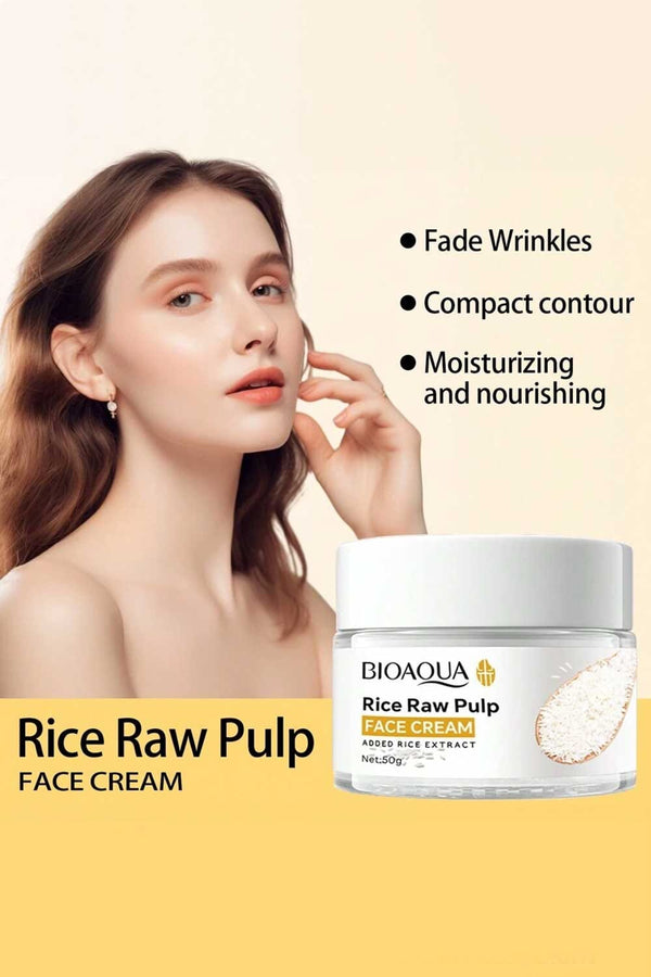 Elo Bioaqua Rice Raw Pulp Face Cream - 120g