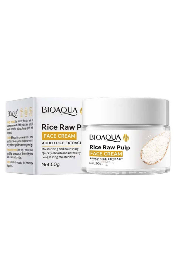 Elo Bioaqua Rice Raw Pulp Face Cream - 120g