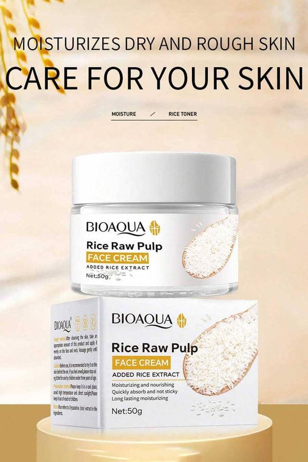 elo Bioaqua Rice Raw Pulp Face Cream - 120g
