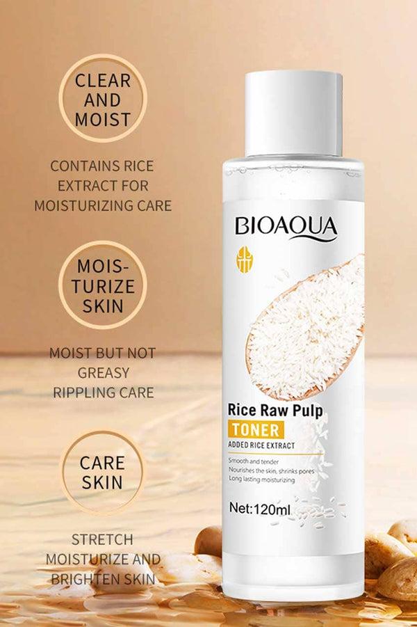 Elo Bioaqua Rice Raw Pulp Face Toner - 120ml