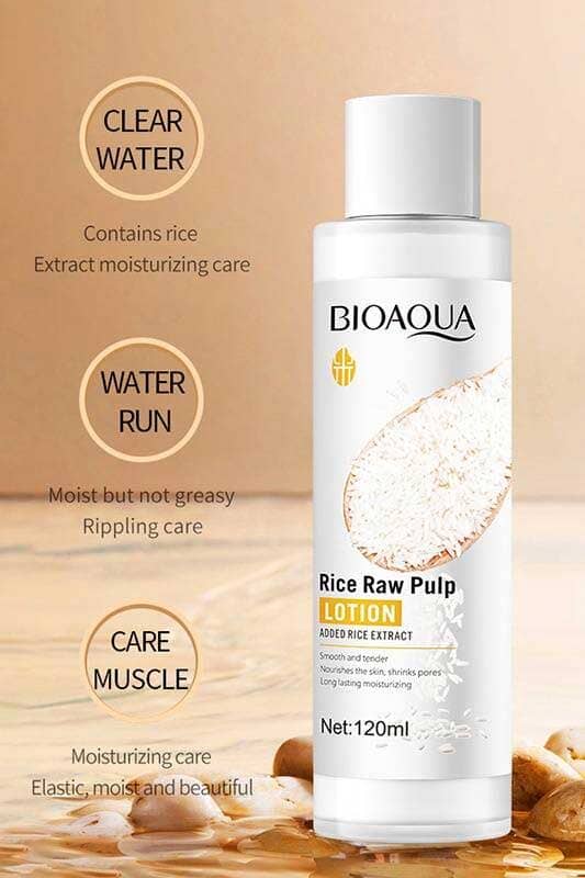 Elo Bioaqua Rice Raw Pulp Lotion - 120ml