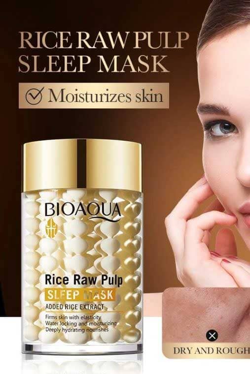 Elo Bioaqua Rice Raw Pulp Sleep Mask