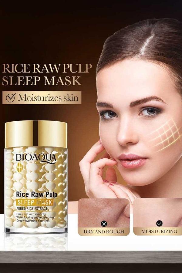 Elo Bioaqua Rice Raw Pulp Sleep Mask