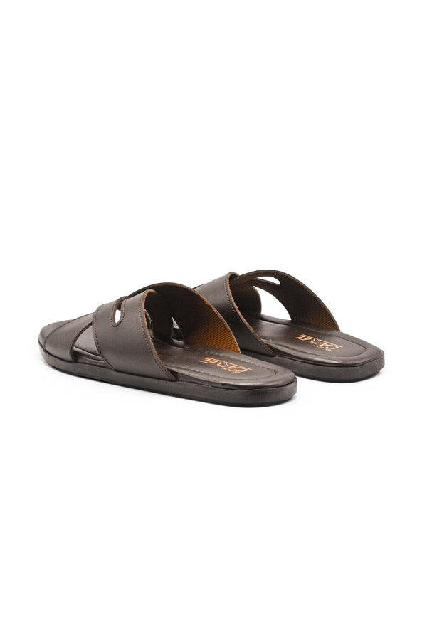 Elo Black Camel Men's Cross-Strap Chappal Brown