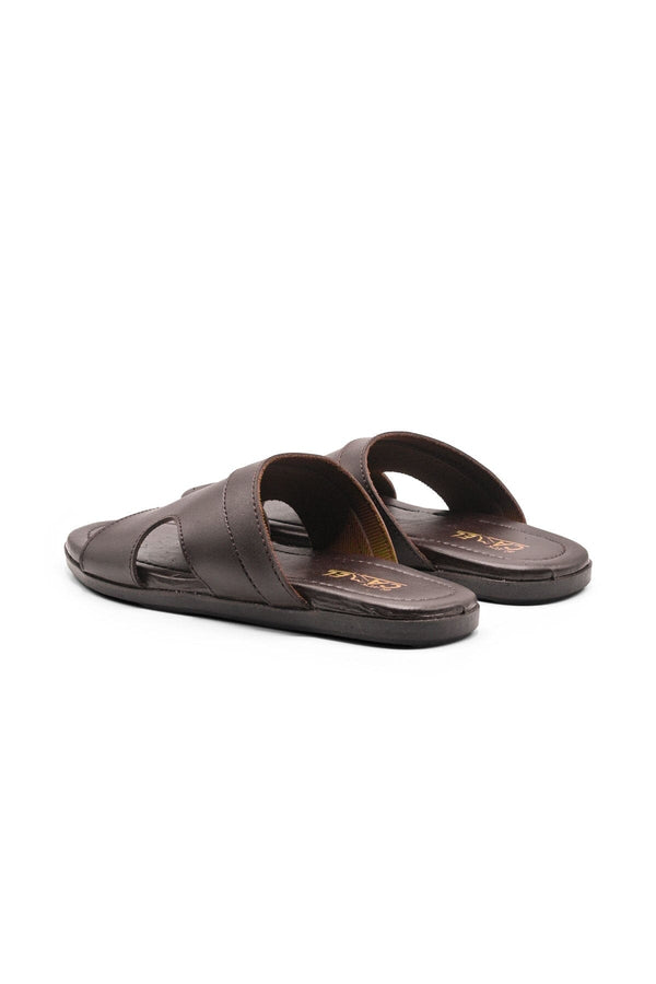 Elo Black Camel Men's Open Toe Chappal Brown