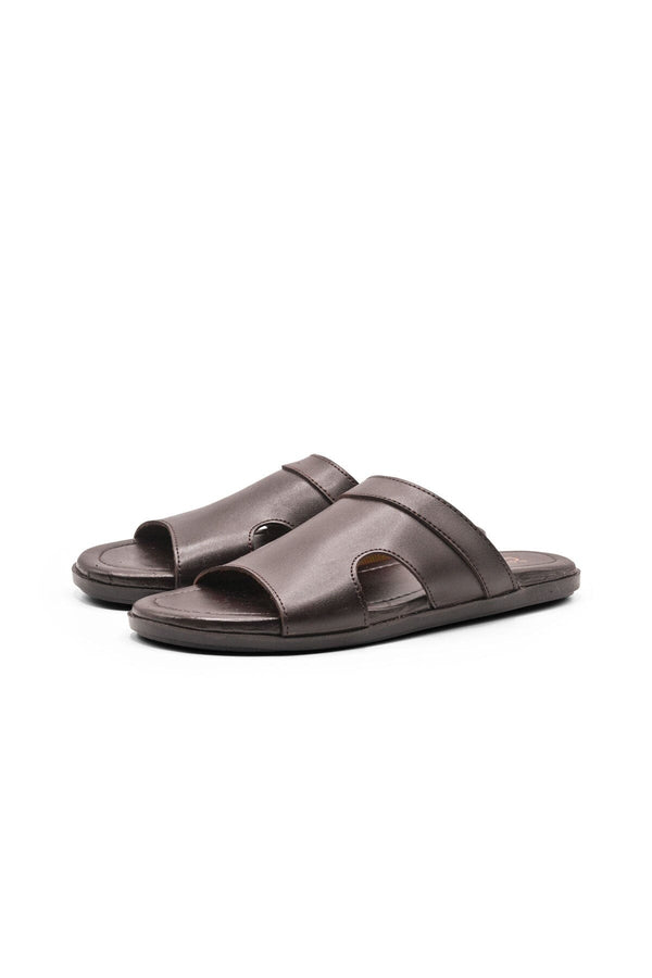 elo Black Camel Men's Open Toe Chappal Brown
