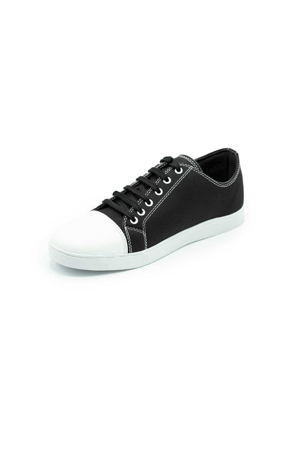 Elo Black Camel Unisex Canvas Sneakers Black & White