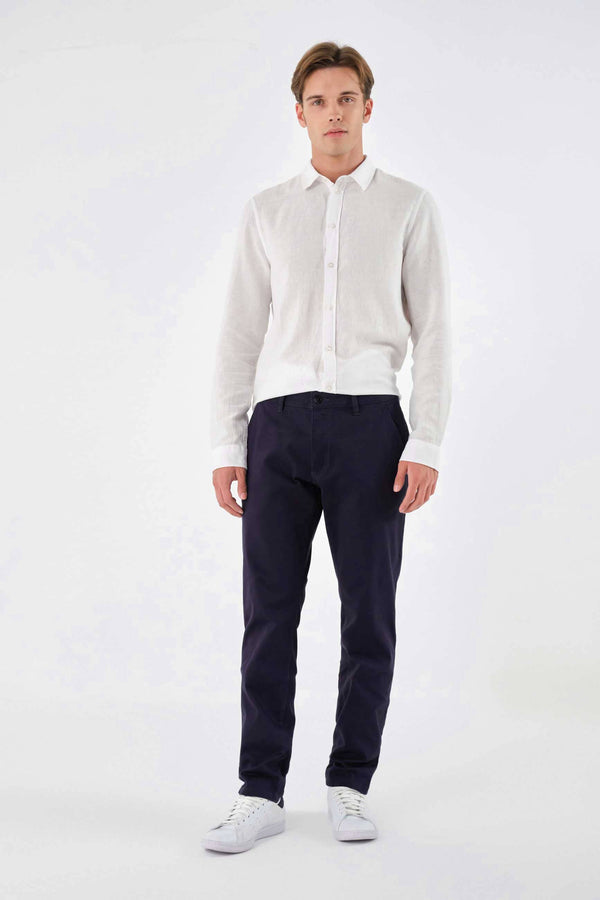 Elo Black List Men's Regular Fit Chino Pants Navy