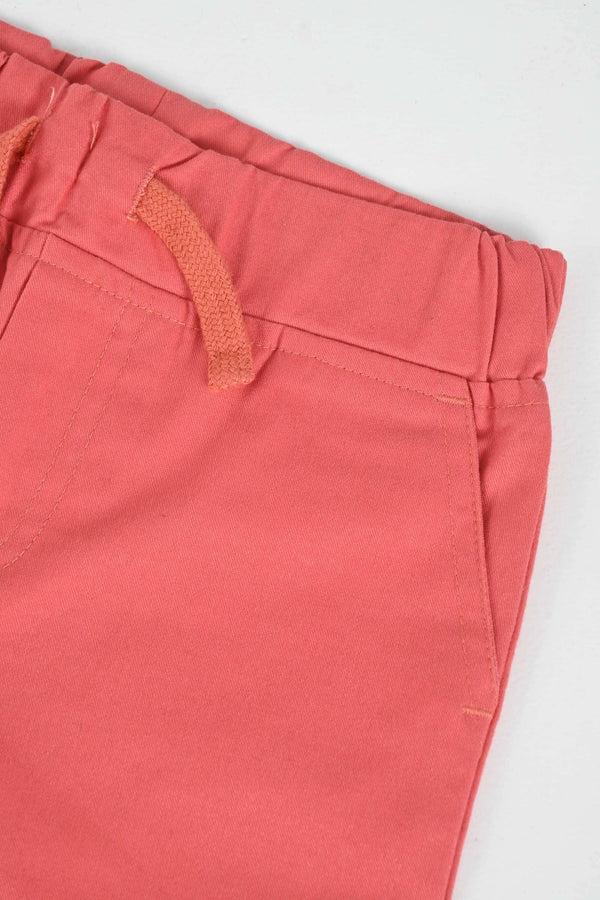 Elo BS Boy's Premium Cotton Shorts Coral