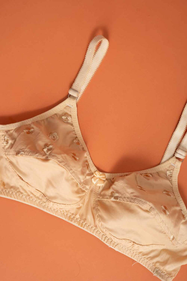 Elo Capri Women's Embroidered Cotton Bra Skin