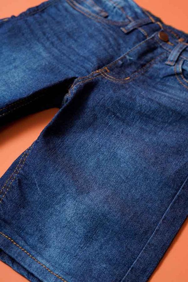 Elo CD Boy's Premium Denim Shorts Blue