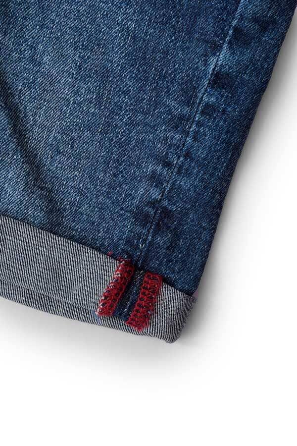 Elo CRK Boy's Folded Bottom Denim Shorts Blue