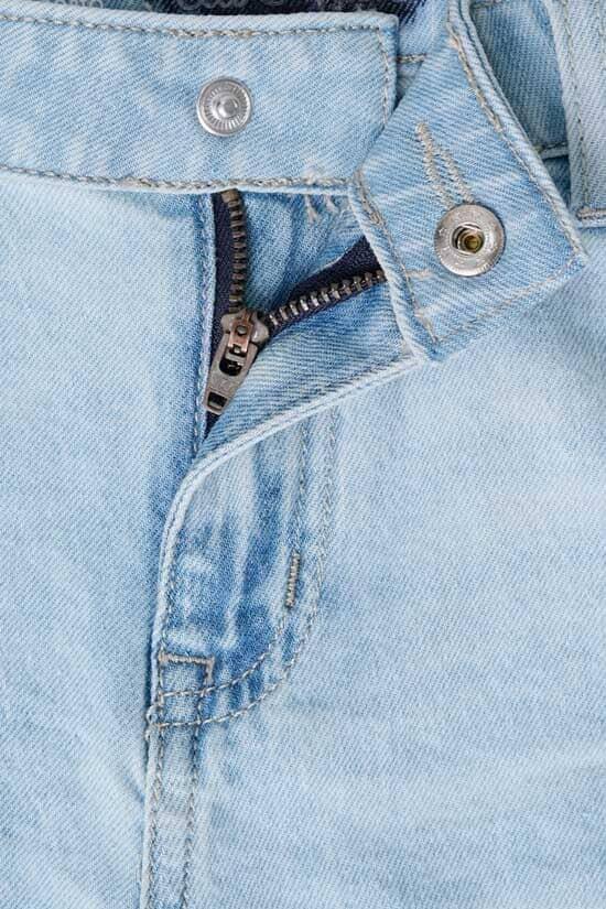 Elo Cut Label Girl's Distressed Denim Shorts Sky