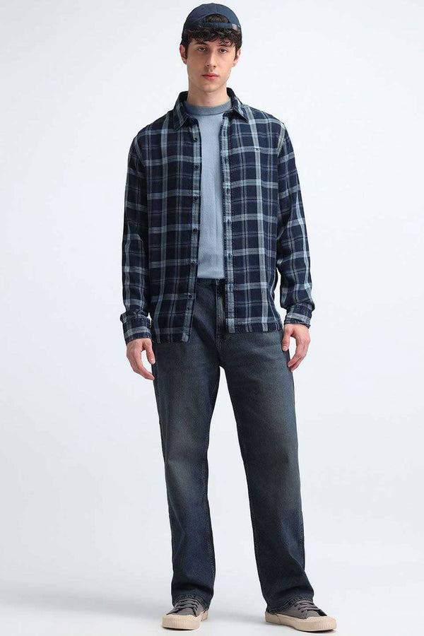 Elo Cut Label Men's Premium Regular Fit Denim Navy