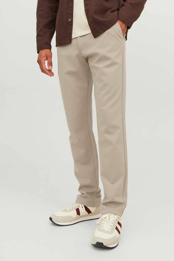 elo Cut Label Men's Straight Fit Chino Pants Beige