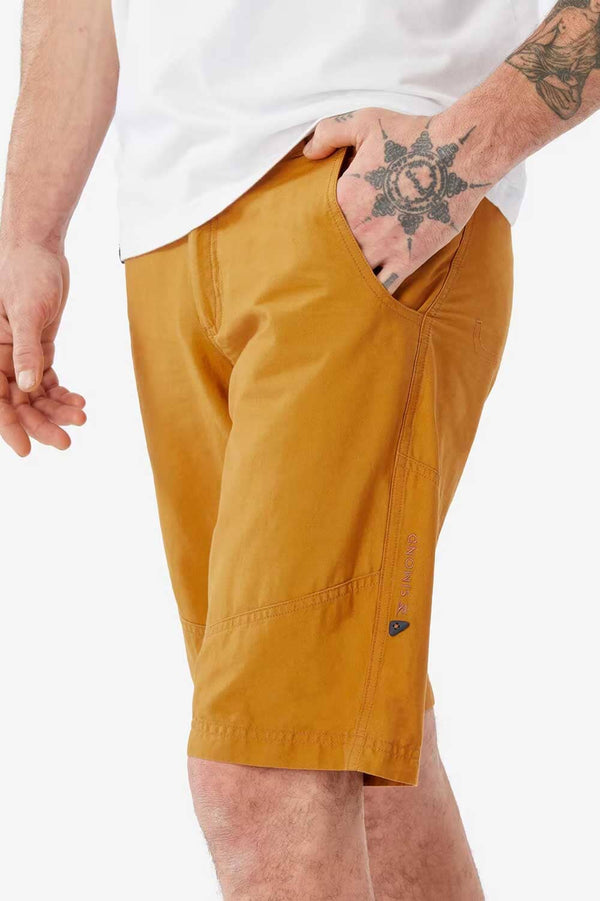 elo Cut Label Unisex Shorts Mustard