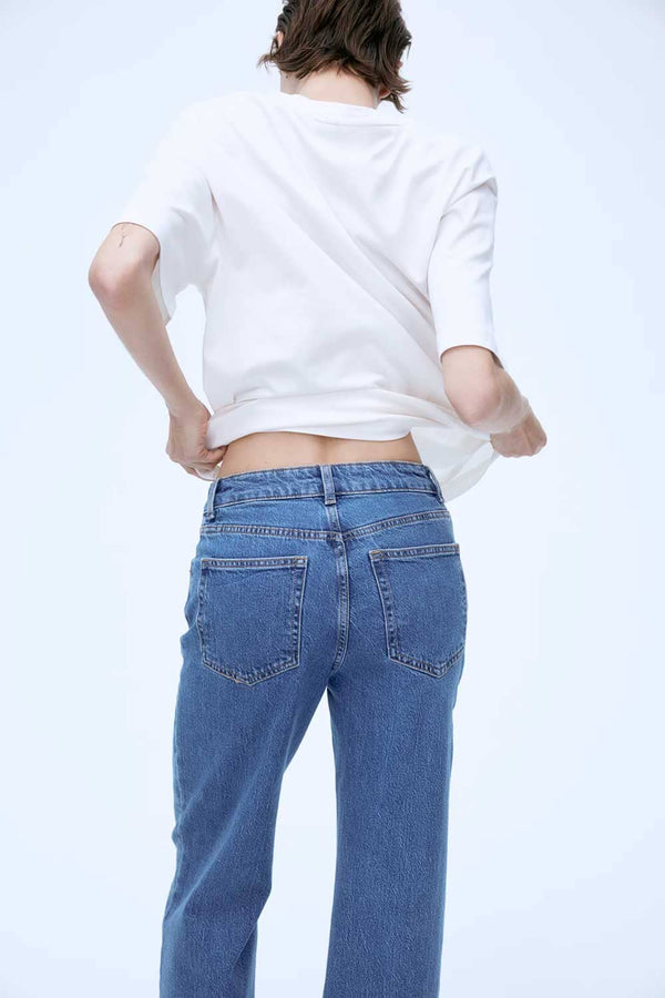 Elo Cut Label Women's Premium Wide Leg Denim Grey