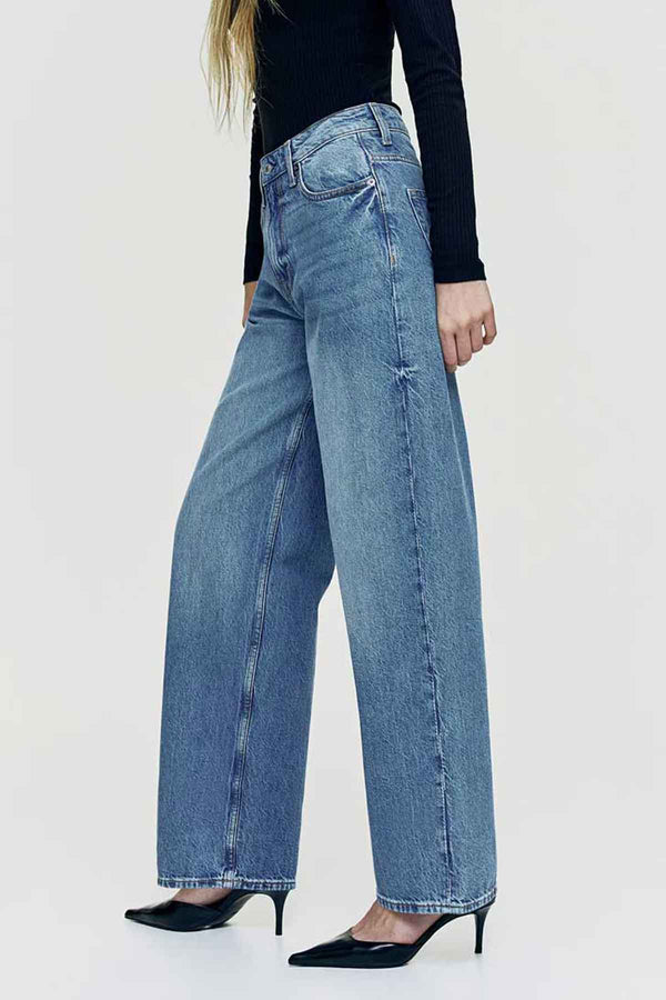 elo Cut Label Women's Wide Leg Denim Blue