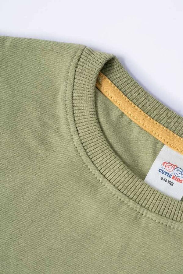 Elo Cutie Girl's Puff Print Tee Shirt Mint Green