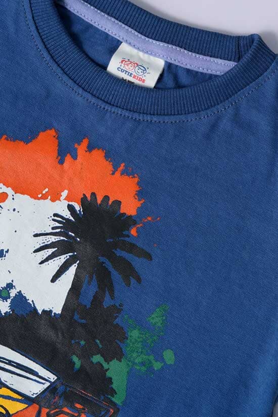 Elo Cutie Kid's Printed Tee Shirt Beige