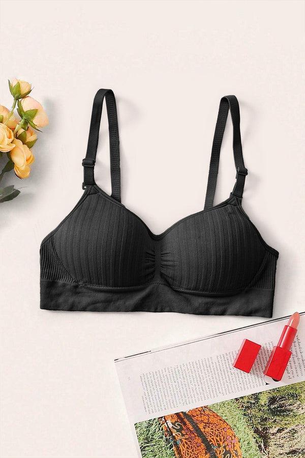 elo Daishangfei Women's Foam Padded Bra Black