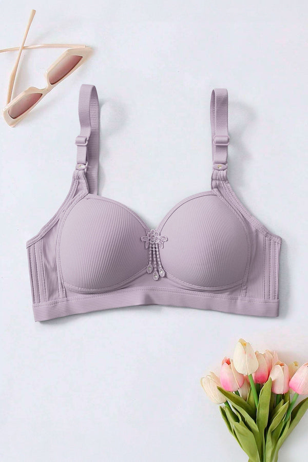 elo Daishangfei Women's Foam Padded Bra Lilac