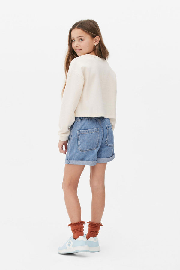 Elo Denim Co Girl's Denim Shorts Sky