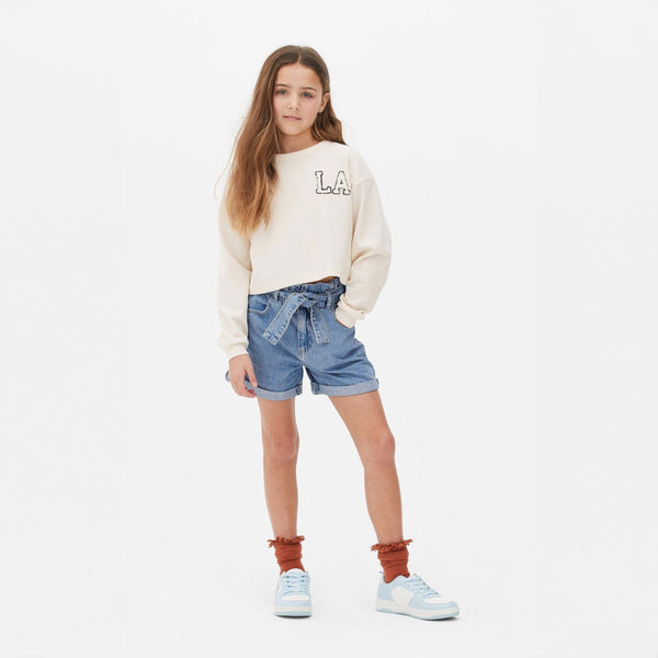 elo Denim co Girl's Denim Shorts Sky