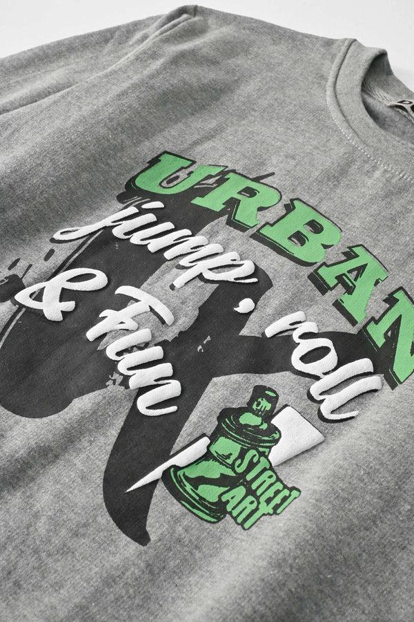 Elo Dudy Kid's Jump Roll & Fun Printed Twin Set Grey