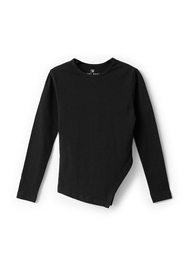Elo East West Women's Asymmetrical Top Black