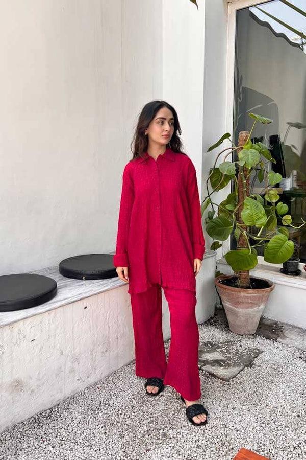 Elo East West Women’s Co-Ord Set Magenta