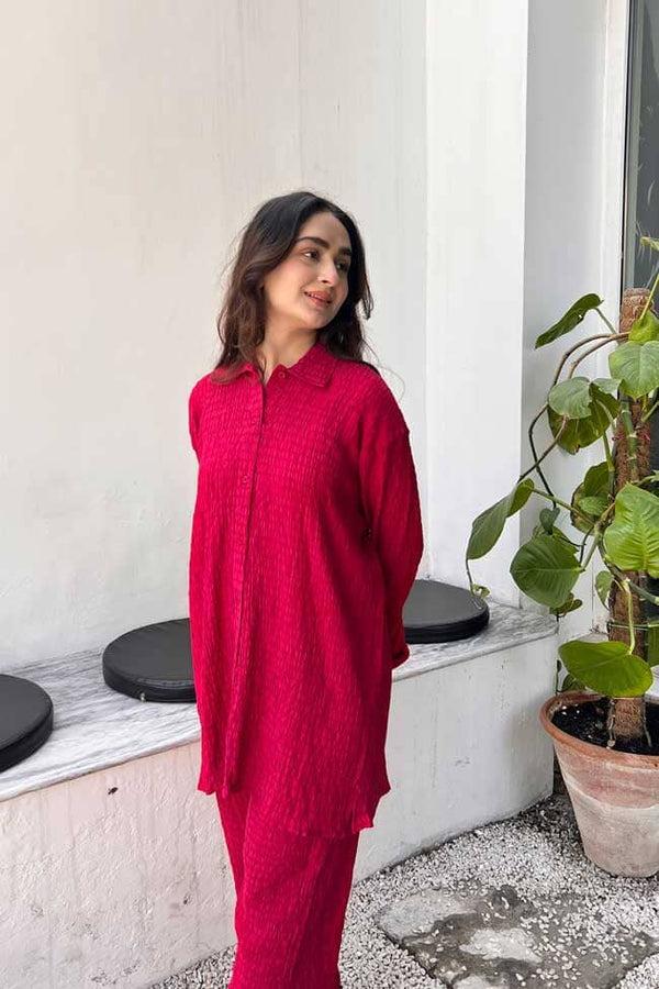 Elo East West Women’s Co-Ord Set Magenta