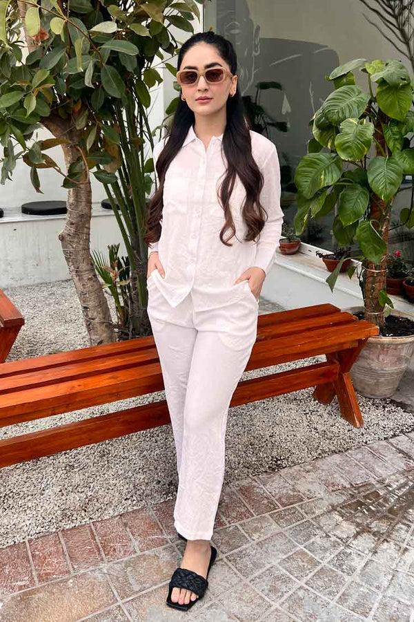 Elo East West Women’s Co-Ord Set White