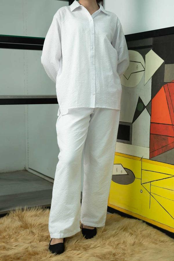 elo East West Women's Co-Ord Set White