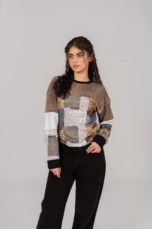 Elo East West Women's Contrast Panel Sweat Shirt