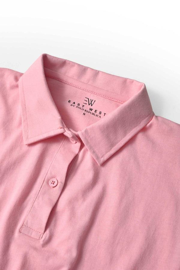 Elo East West Women's Elastic-Hem Polo Shirt Black