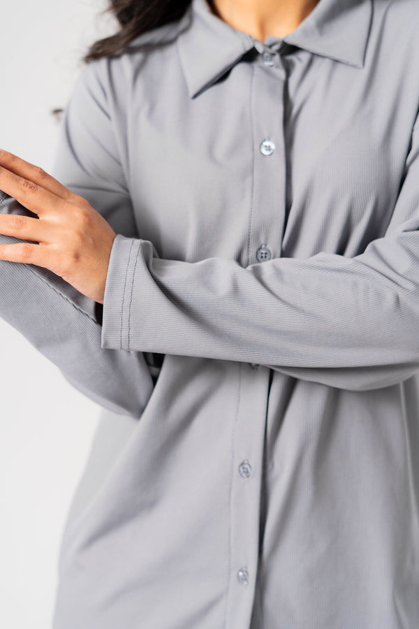 Elo East West Women's Knitted Shirt Grey